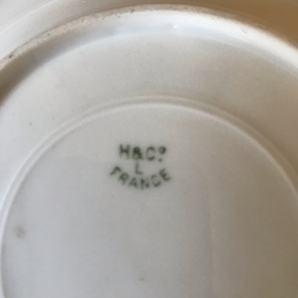 Hand Painted Signed Plate & Bowl 6” France - Picture 4 of 7